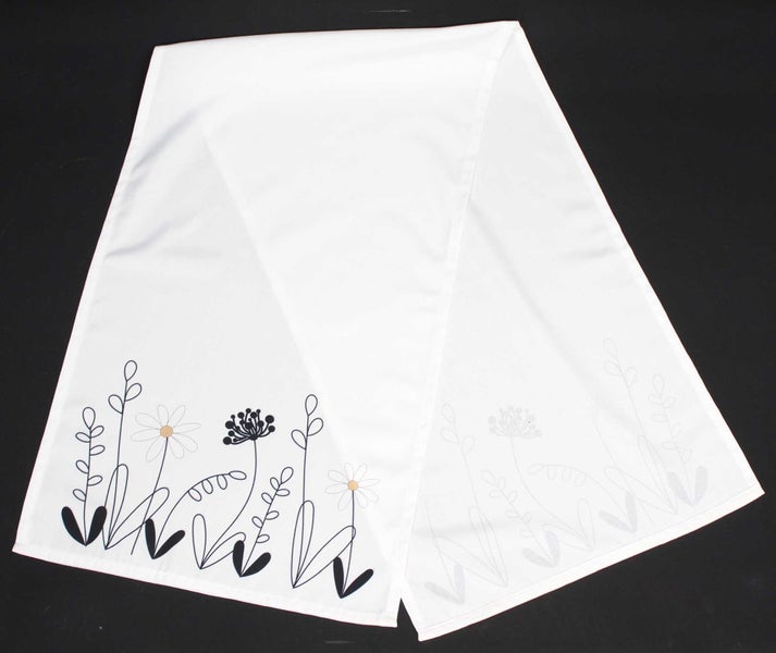 FRANK FLECHTWAREN | Tischläufer Blümchenwiese, POLYESTER, 40 x 140 cm
