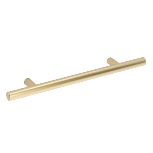Möbelgriff Satin Gold Rohr gerade 128mm (5 Stück)