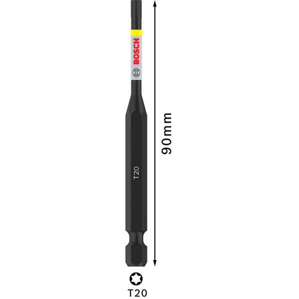Bosch PRO Torx Impact Bit T20 90 mm - 2608522535