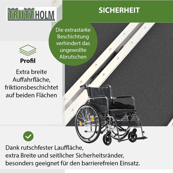 Informationen zur Sicherheit und zum Profil der Trutzholm Rollstuhlrampe
