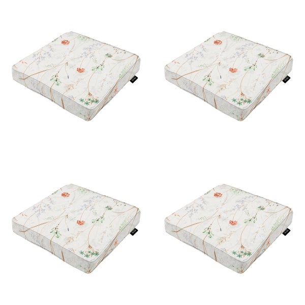 Sitzkissen Donna Natural Canvas Eco+ - Ca. 40x40 cm - 4er-Set