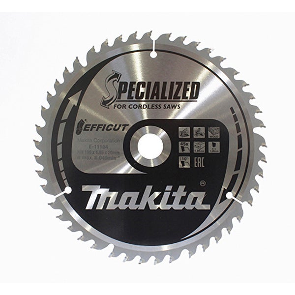 Makita EFFICUT Sägeblatt Holz 190 x 20 x 45Z - E-11184