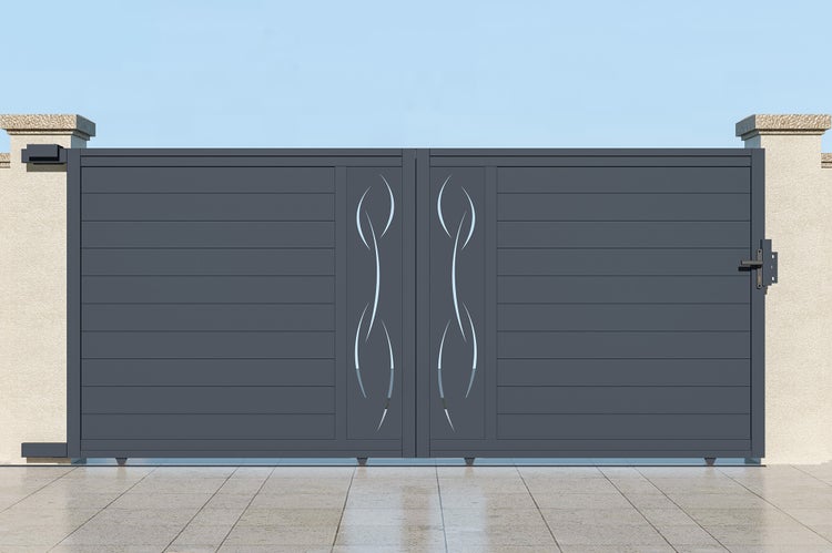 Schiebetor aus Aluminium 4m LIFE 400C180 Grau