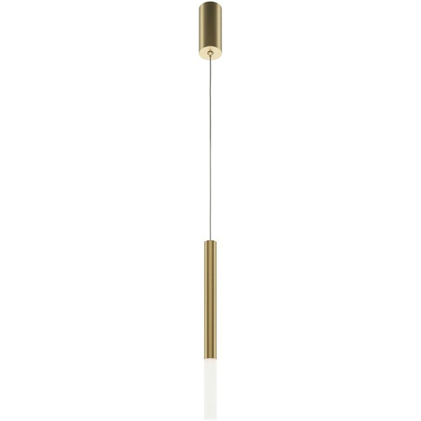 LED Pendelleuchte Pro Shade in Gold und Transparent-satiniert 6W 500lm