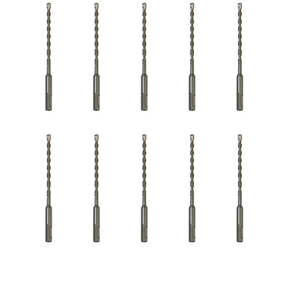 Zehn Bohrer für Bohrmaschinen