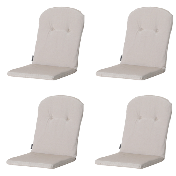 Stuhlauflage Stapelstuhl Panamaleinen - Ca. 96x45 cm - 4er-Set