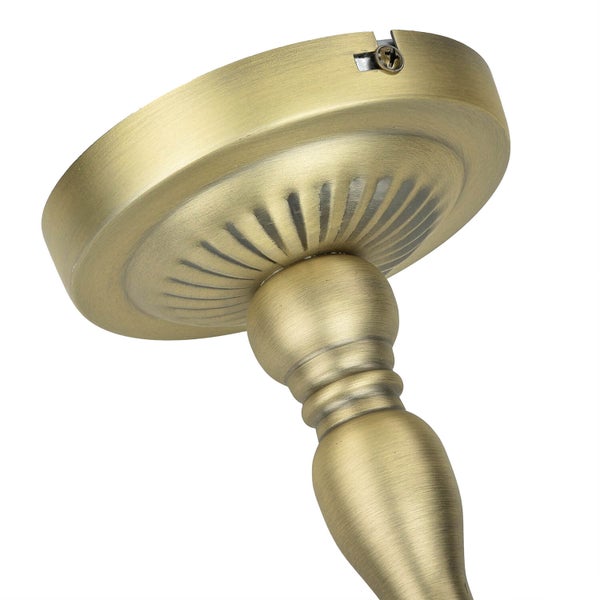 Deckenbefestigung für eine Leuchte aus Metall