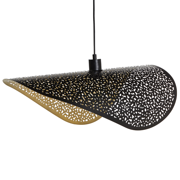 Dekorative Hängelampe aus Metall mit Lochmuster