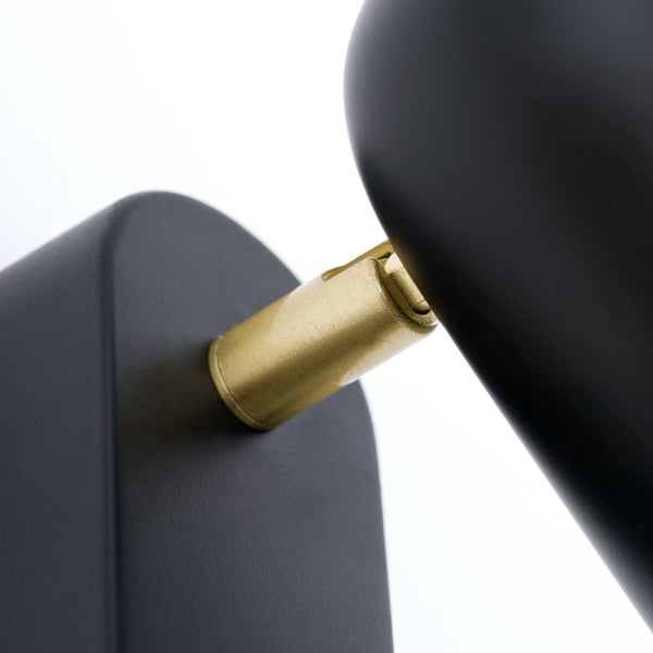 Strahler Bradley 2-flammig GU10 Schwarz – Deckenstrahler im Industrie-Design LED fähig