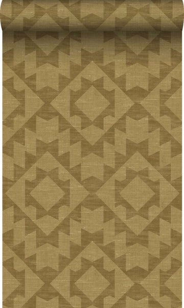 Tapete mit geometrischem Muster in Rautenoptik als Tapetenrolle