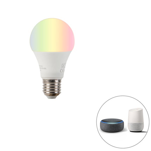 Intelligente E27 RGBW LED-Lampe A60 9W 806 lm 2200-4000K