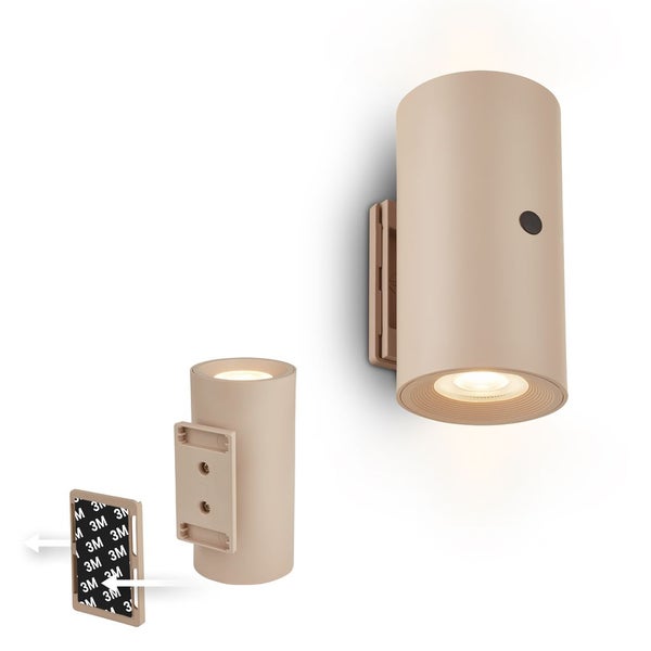 LED Wandleuchte Wandlampe ohne Stromanschluss Bewegungsmelder Akku ohne Bohren