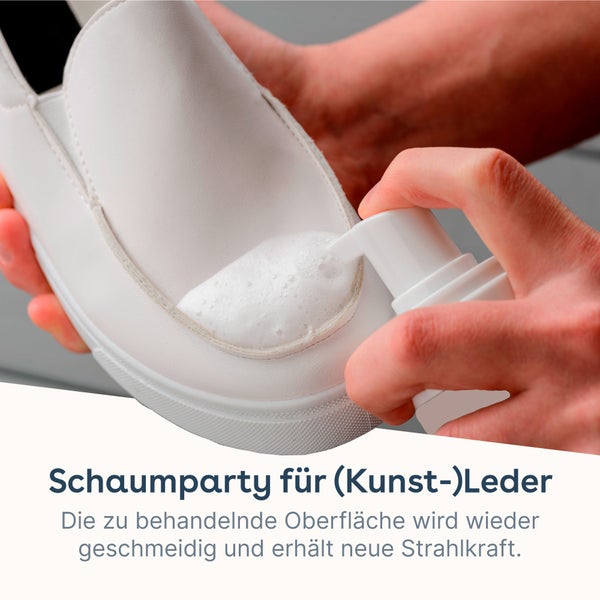 eco:fy (Kunst-)Leder Pflegeschaum • Glanz und Pflege für Schuhe, Taschen, Jacken etc.