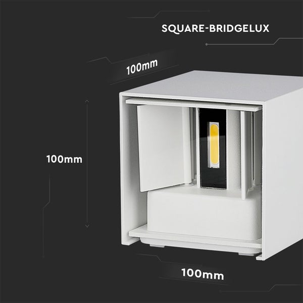 Quadratische Bridgelux Lampe mit den Maßen 100 mm x 100 mm x 100 mm