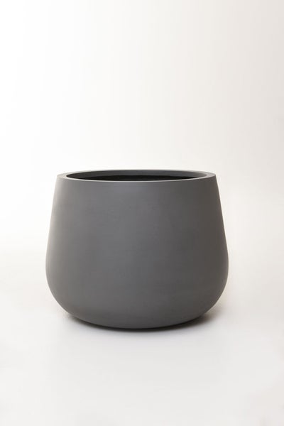 VIVANNO Blumentopf GIRAR 49x49x37 cm Fiberglas Betongrau Beton-Design