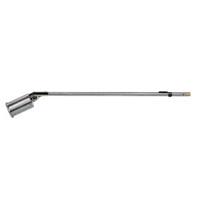 Gasbrenneraufsatz für Unkrautvernichter mit langem Metallrohr und Brennerkopf.