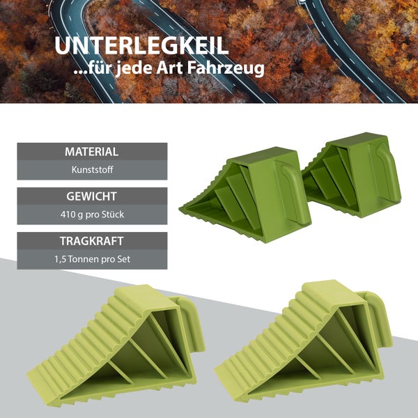 Unterlegkeile aus Kunststoff, Set für jedes Fahrzeug