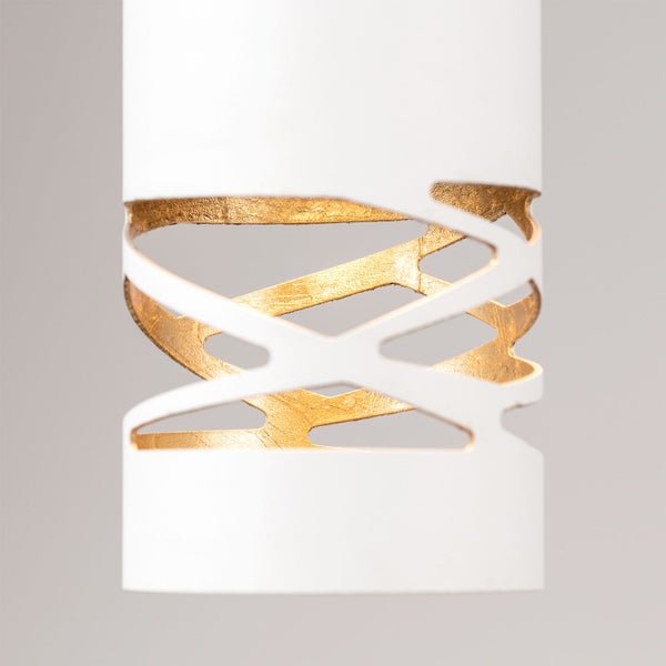 Hängeleuchte Trance 80 cm x 30 cm 1 x GU10 Weiß Gold