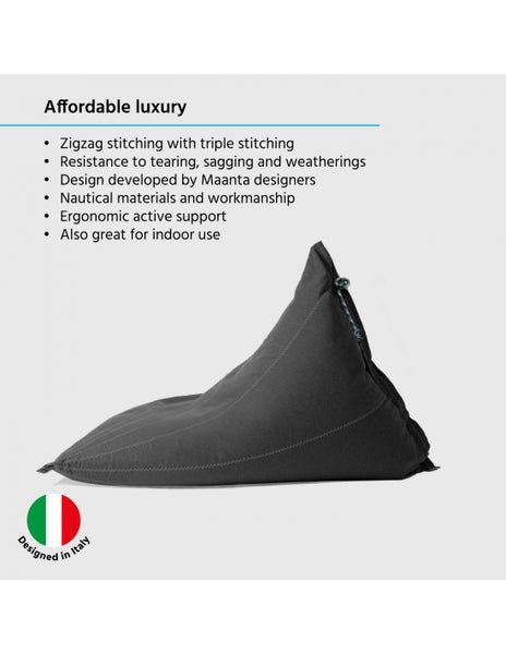 Sitzsack Pouf Outdoor Onyx 90X90X90Cm - Maanta® Randa