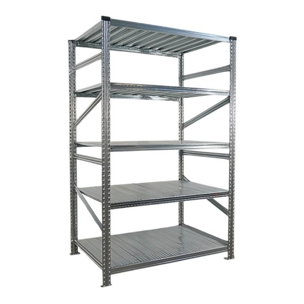 Metallregal mit fünf Böden für Lagerzwecke
