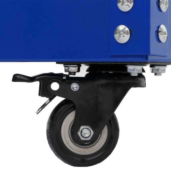 Detailansicht eines Rollbretts mit Feststellbremse