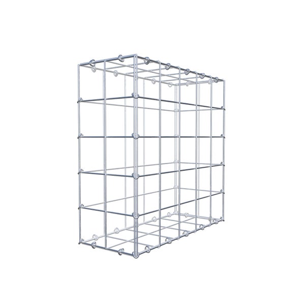 Gabione 50 cm x 50 cm x 20 cm (L x H x T), Maschenweite 10 cm x 10 cm, C-Ring