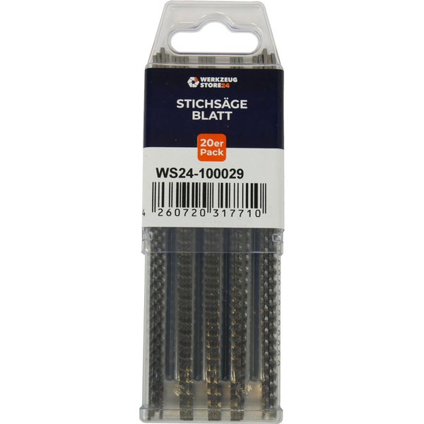WS24 20x CV-Stichsägeblatt geschliffen/konisch GL 132 VL 110 mm sauber/splitterfrei - WS24-100029