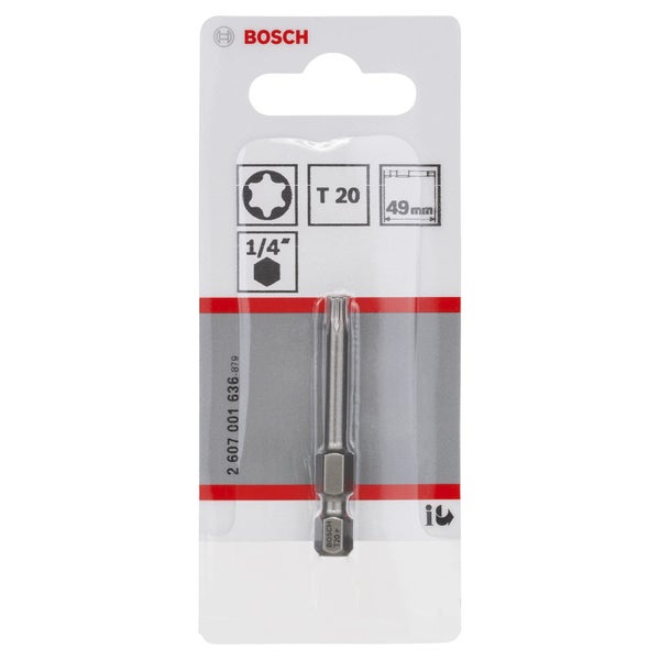 Bosch Schrauberbit T20, 49 mm Länge
