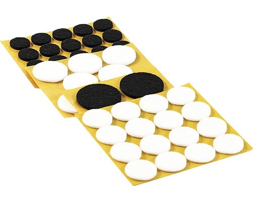 Filzgleiter Set 22 mm weiß 16 St.
