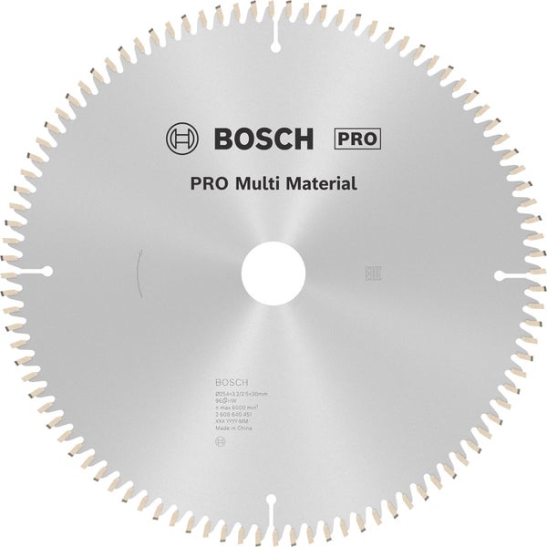 Bosch PRO Multi Material Kreissägeblatt 254 x 3,2 x 30 mm - 2608640451