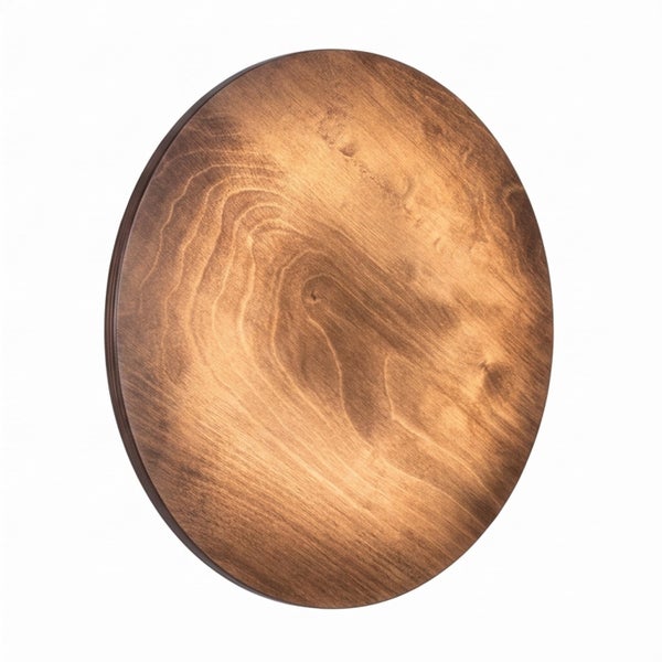 Runde Tischplatte aus Holz mit Maserung