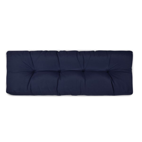 Beautissu ECO Style Palettenkissen Rücken 120x40x10cm Dunkelblau