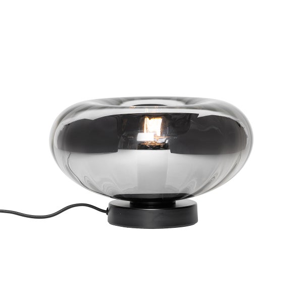 Tischleuchte aus Glas mit Sockel