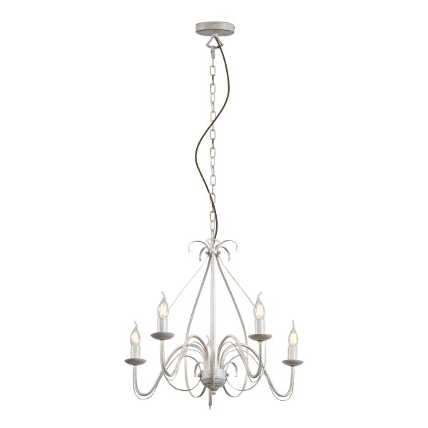 Kronleuchter mit fünf Lampen für die Deckenmontage