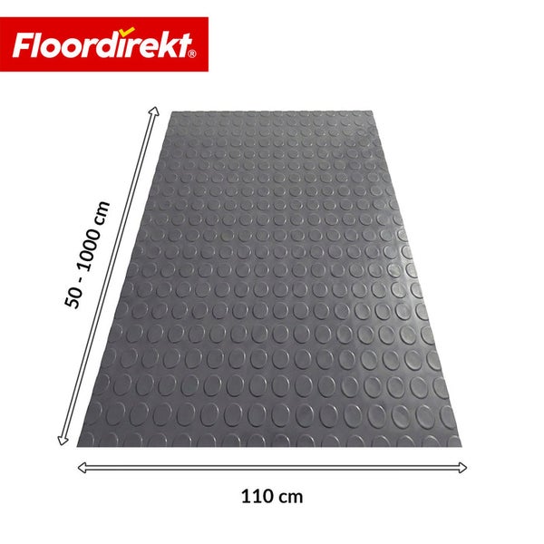Bodenmatte mit Noppen von 50 bis 1000 cm Länge und 110 cm Breite