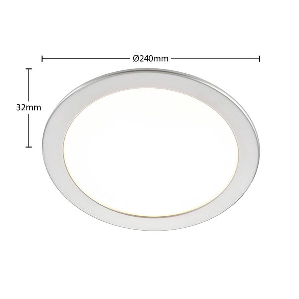 PRIOS LED Cadance (Modern) in Alu aus Aluminium (1 flammig, ) Badezimmerleuchte