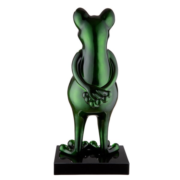 Skulptur GILDE Dekoration Höhe 68cm Breite 32cm grün Kunstharz, Marmor