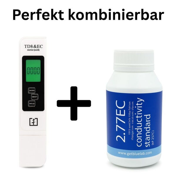 TD8 & EC Messgerät und 2,77 EC Leitfähigkeitsstandard