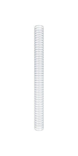 Gabionensäule Durchmesser 27 cm MW 5 x 5 cm rund - Höhe: 220 cm