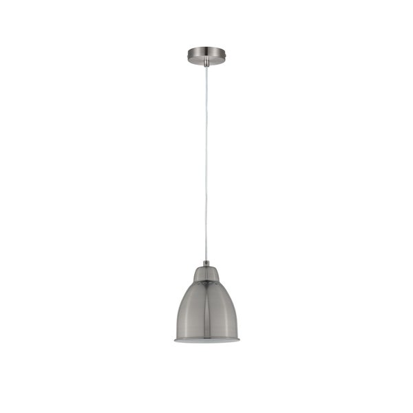 Neordic Set Pendelleuchte Hilla + LED Reflektor E27 Eisen gebürstet dimmbar Metall / 230V 200lm 6,5W 1300K