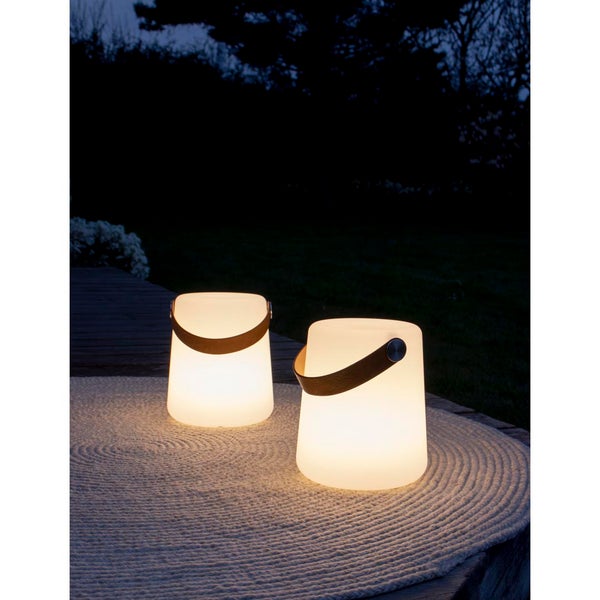 Bristol Lampe LED wiederaufladbar weiß. 17 X 17 X 21 cm