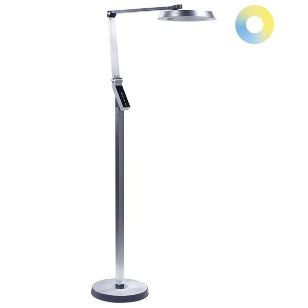 LED Stehlampe CARINA mit Dimmer Metall Silber