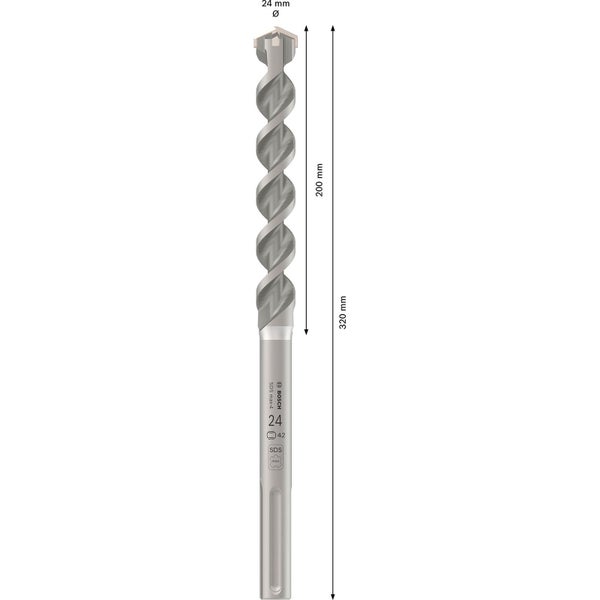Bosch PRO SDS max-4 Hammerbohrer 24 x 200 x 320 mm - 2608833963