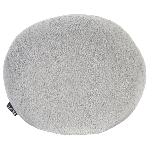 Runder Dekokissen aus Stoff mit Beliani Logo