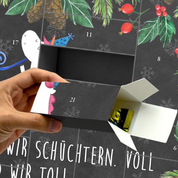 Mr. & Mrs. Panda Befüllbarer Adventskalender Einhorn Party - Schwarz