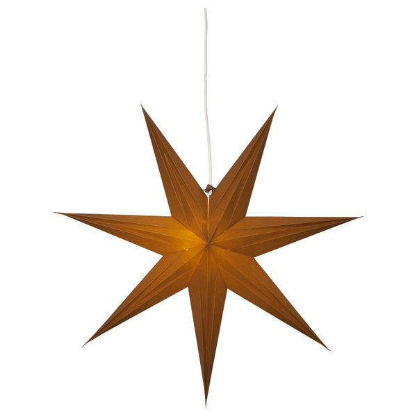 Papierstern zur Dekoration mit sieben Zacken