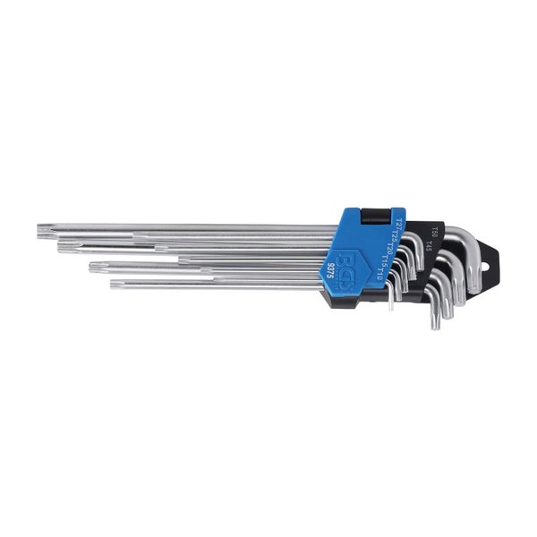 BGS Winkelschlüssel-Satz extra lang + extra kurz T-Profil (für Torx) T10 - T50 9tlg. - 9375