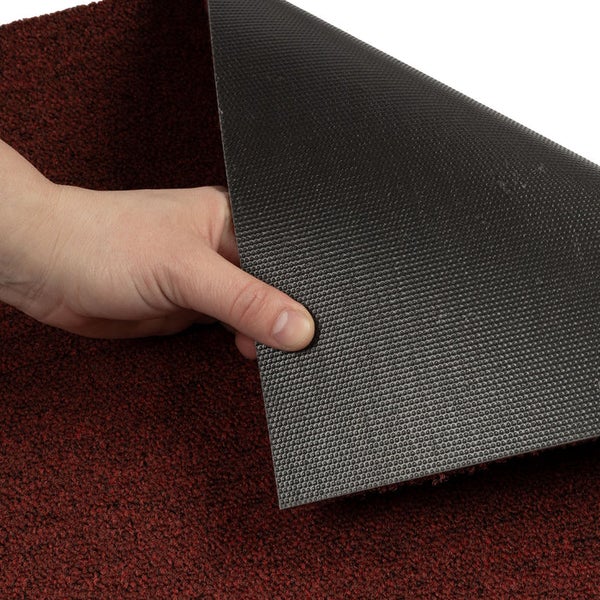 FLOORDIREKT Nylon Teppichfliese Edinburgh - 50 x 50 cm - Selbstliegend - Rot