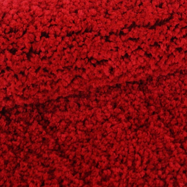 FLOORDIREKT Badematte Sky Soft - Reckteckig - Rutschhemmende Rückseite - Rot - 80 x 150 cm