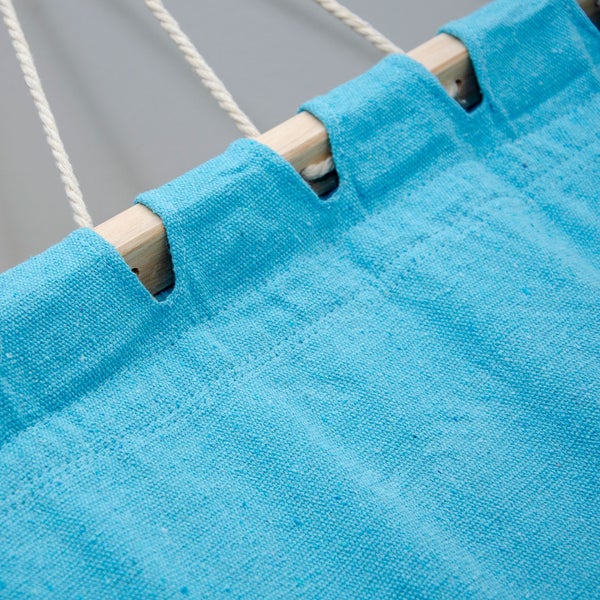 AMANKA XXL Stabhängematte 200x120 Doppelhängematte 2 Personen Hängematte Blau